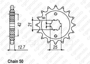 Pignon Cb 550 F 78-80