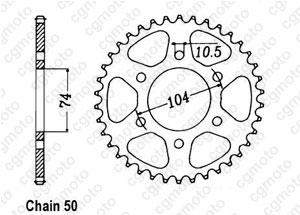 Couronne Z 400 4 Cyl 80-82