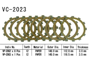 Kit Disques d'Embrayage Garnis Fzs 1000 Fazer 2001/2003